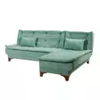 Hörnbäddsoffa Atelier del Sofa Kelebek Havsgrön Tyg 225x160x86 cm - Soffor - 8681875597608 - 5