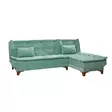 Hörnbäddsoffa Atelier del Sofa Kelebek Havsgrön Tyg 225x160x86 cm - Soffor - 8681875597608 - 1