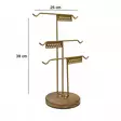 Smyckesställ Aberto Design Aberto Gold Metall Trä 25x39 cm - Dekorationer, prydnadsföremål - 8684282617808 - 3
