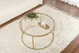 Soffbord Hanah Home Gold Transparent Härdat Glas 80x43x80 cm - Soffbord - 8683742475088 - 3