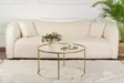 Soffbord Hanah Home Gold Transparent Härdat Glas 80x43x80 cm - Soffbord - 8683742475088 - 2