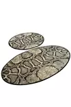 Badrumsmatta Set Mijölnir Flerfärgad 100% Polyester Antiallergisk Halkfri 50x60 cm & 60x100 cm - Badrumsmattor och våtrumsmattor - 8681875327908 - 1