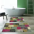 Badrumsmatta Set Mijölnir Flerfärgad 100% Polyester Halkfri Antibakteriell 50x60 cm & 60x100 cm - Badrumsmattor och våtrumsmattor - 8683342420778 - 2