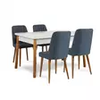 Matbord Hanah Home Santiago 1048 Furu Marinblå Spånskiva 120x77x75 cm - Matbord - 8683342722278 - 1