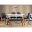 Matbord Hanah Home Santiago 1048 Furu Marinblå Spånskiva 120x77x75 cm - Matbord - 8683342722278 - 2