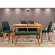 Matbord Hanah Home Santiago Atlantic Green Furu Spånskiva 120x77x75 cm - Matbord - 8683342722018 - 2