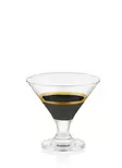 Glasskål Set Hermia Svart Guld Glas 6 Delar - Serveringsfat - 8681875829228 - 3