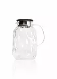 Flaska Hermia Transparent Glas Bambulock 2000 ml - Serveringsfat - 8684283558728 - 1