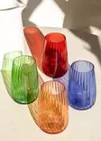 Glas, grön, 9 x 9 x 14 cm, hållbar, tål diskmaskin - Dricksglas - 8684283559268 - 4