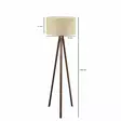 Golvlampa Opviq AYD-2935 Beige Trä 21 x 38 cm 140 cm - Golv- och bordslampor - 8683342482608 - 3