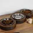 Matskål Hanah Home Pet010 Valnöt Granträ 16,5x3,5x48 cm - Mat- och dryckeskärl - 8682870777088 - 2