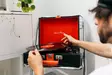 Skivspelare med Bluetooth®-mottagning och inbyggda högtalare Svart / Röd - Skivspelare och nålar - 8711902044888 - 53