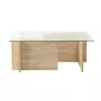 Soffbord Hanah Home New Escape Travertin Glas Spånskiva 105x40x65 cm - Soffbord - 8684283059218 - 1
