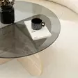 Soffbord Hanah Home Bubble Travertin Glas Spånskiva 75x35 cm - Soffbord - 8684283059188 - 6