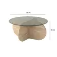 Soffbord Hanah Home Bubble Travertin Glas Spånskiva 75x35 cm - Soffbord - 8684283059188 - 10
