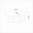 Soffbord Hanah Home Elis Travertin Spånskiva 90x36x60 cm - Soffbord - 8684283105588 - 7