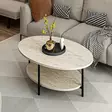 Soffbord Hanah Home Elis Travertin Spånskiva 90x36x60 cm - Soffbord - 8684283105588 - 2