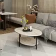 Soffbord Hanah Home Elis Travertin Spånskiva 90x36x60 cm - Soffbord - 8684283105588 - 3