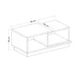 Soffbord Hanah Home Travertine Travertine Spånskiva 90x36x45 cm - Soffbord - 8684283460168 - 5