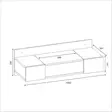 Sminkbord Hanah Home Zakkum Antracit Spånskiva 100x33x39,1 cm - Toalettbord - 8682870728578 - 5