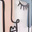 Väggdekor Metall Wallity Kubizm Flerfärgad Metall Trä 38x55 cm - Dekorationer, prydnadsföremål - 8684282053798 - 6