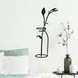 Väggdekor Metall Wallity Flower In The Vase Svart Metall 33x71 cm - Dekorationer, prydnadsföremål - 8683342204248 - 4
