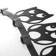 Vägghängare Wallity Confused Owls Svart Metall 62x29x2 cm - Klädhängare - 8684282463368 - 6