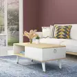 Soffbord Hanah Home Delux Safir Vit Spånskiva 90x42,4x45 cm - Soffbord - 8683342946278 - 2