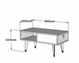 Soffbord Hanah Home Delux Safir Vit Spånskiva 90x42,4x45 cm - Soffbord - 8683342946278 - 5