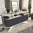 Sideboard Hanah Home Stor Vit Antracit Spånskiva 150x43x75 cm - Sidobord och extrabord - 8683743120888 - 3