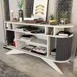 Sideboard Hanah Home Stor Vit Antracit Spånskiva 150x43x75 cm - Sidobord och extrabord - 8683743120888 - 6