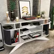 Sideboard Hanah Home Stor Vit Antracit Spånskiva 150x43x75 cm - Sidobord och extrabord - 8683743120888 - 7