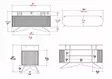 Sideboard Hanah Home Stor Vit Antracit Spånskiva 150x43x75 cm - Sidobord och extrabord - 8683743120888 - 13