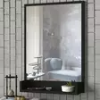 Spegel Hanah Home Costa Svart Spånskiva 45x75 cm - Speglar - 8681875311938 - 3