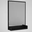 Spegel Hanah Home Costa Svart Spånskiva 45x75 cm - Speglar - 8681875311938 - 4