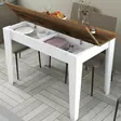 Matbord Hanah Home Kiev 511 Valnöt Vit Spånskiva 110x75x72 cm - Matbord - 8683743327478 - 5