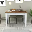 Matbord Hanah Home Kiev 511 Valnöt Vit Spånskiva 110x75x72 cm - Matbord - 8683743327478 - 3