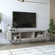 TV-bänk Hanah Home Norfolk Light Mocha Spånskiva 150x44x36 cm - TV-bänkar - 8681875834888 - 3
