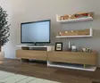 TV-bänk Hanah Home Ayaz Vit Spånskiva 180x40x37,4 cm - TV-bänkar - 8681181979648 - 3