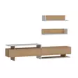 TV-bänk Hanah Home Ayaz Vit Spånskiva 180x40x37,4 cm - TV-bänkar - 8681181979648 - 4