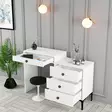 Sminkbord Hanah Home Lizbon 556 Vit Spånskiva 124x84,7x40 cm - Toalettbord - 8683743327638 - 4
