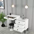 Sminkbord Hanah Home Lizbon 556 Vit Spånskiva 124x84,7x40 cm - Toalettbord - 8683743327638 - 5