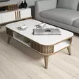 Soffbord Hanah Home Eylül Vit Spånskiva 105x34,6x60 cm - Soffbord - 8681875207668 - 2