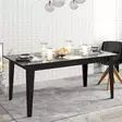 Matbord Hanah Home Polka Svart Spånskiva 180x76,8x90 cm - Matbord - 8681875670738 - 2