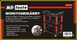 Monitoimikärry pyörillä max. 120 kg - Verktygsvagnar - 6430074696498 - 3