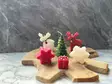Doftljus Set Aberto Design Christmas Candle Set Flerfärgad Soya 5x5x10 cm 8x7x2 cm 8x8x3 cm - Ljus och lyktor - 8684283434978 - 2