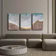 Canvastavla Wallity Flerfärgad Canvas 145x70 cm 3 Delar - Tavlor och ramar - 8684282625568 - 4
