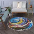 Matta Conceptum Woopamuk491 Flerfärgad Bomull Polyester 80x80 cm - Runda mattor - 8683743682638 - 2
