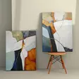 Canvastavla Wallity Flerfärgad Canvas 50x70 cm 2 Delar - Tavlor och ramar - 8684282411468 - 2