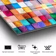 Glastavla Wallity Flerfärgad Glas 70x100 cm - Tavlor och ramar - 8683742114598 - 10